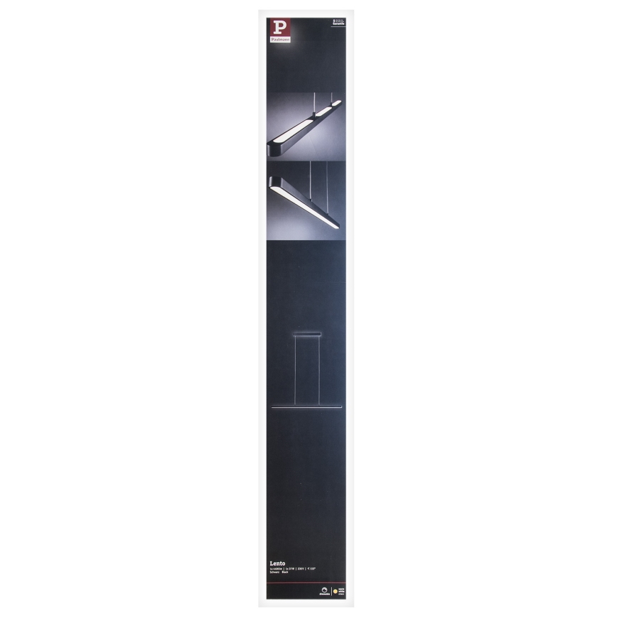 Paulmann 79693 - LED/42W Candelabro suspenso com regulação LENTO 230V preto