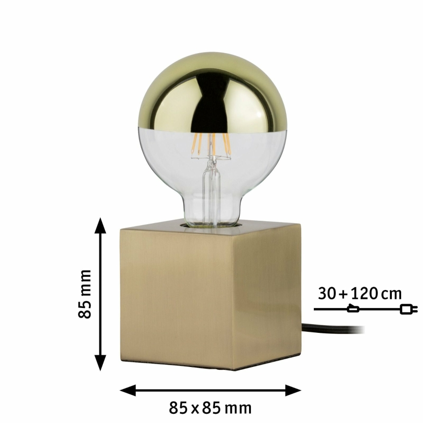 Paulmann  79728 - 1xE27/20W Candeeiro de mesa DILJA 230V