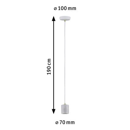 Paulmann 79750 - 1xE27/20W Candelabro suspenso NORDIN 230V