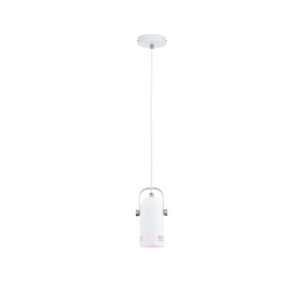 Paulmann 79767 - 1xE27/15W Pendente em cabo LAVEA 230V branco