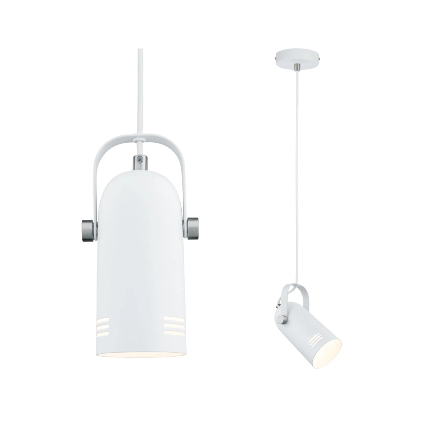 Paulmann 79767 - 1xE27/15W Pendente em cabo LAVEA 230V branco