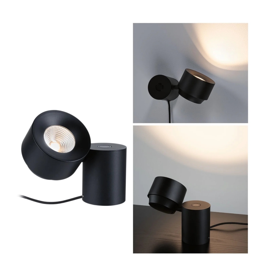 Paulmann 79776 - LED/3W Iluminação de parede com regulação 2em1 PURIC PANE 230V