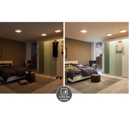 Paulmann 79795 - LED/13W Iluminação de teto CARPO 230V 2300/2500/3000K