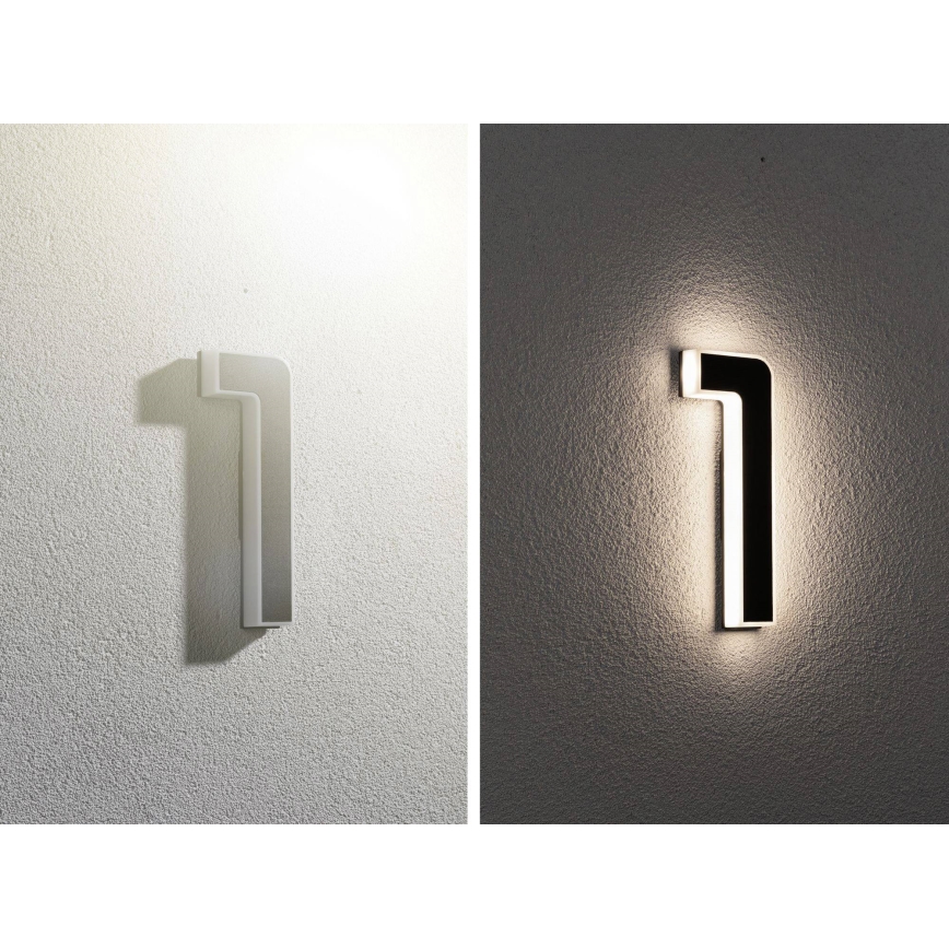 Paulmann 79842 - LED/0,2W IP44 Número de casa solar 1,2V