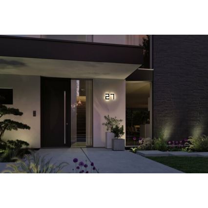 Paulmann 79842 - LED/0,2W IP44 Número de casa solar 1,2V