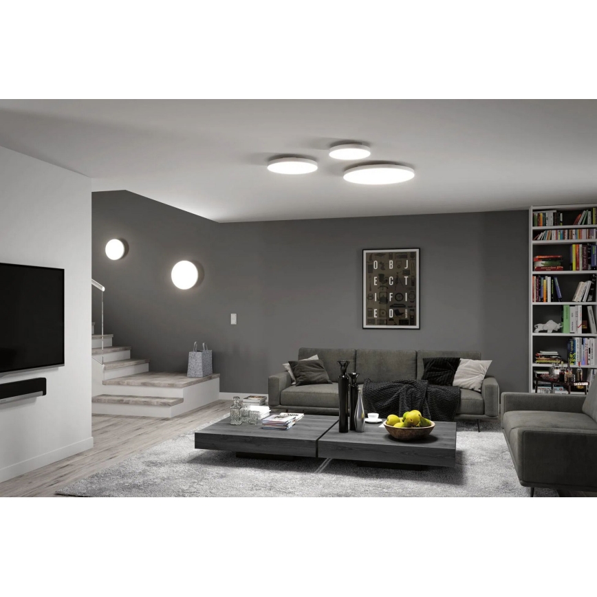 Paulmann 79894 - Candeeiro de tecto LED/38W VELORA 230V 3000/4000/6500K Ø 60 cm branco
