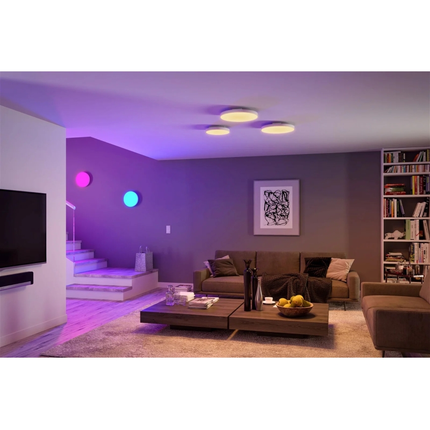 Paulmann 79899 - LED RGBW/16,5W Iluminação de teto com regulação SMART VELORA 230V