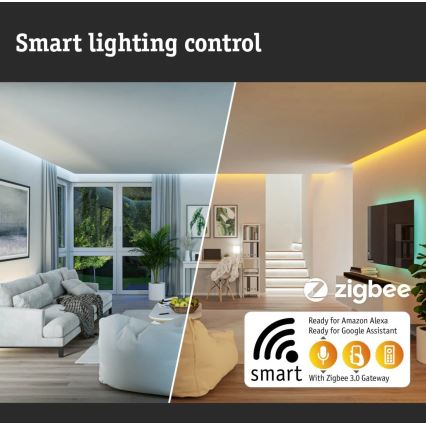 Paulmann 79899 - LED RGBW/16,5W Iluminação de teto com regulação SMART VELORA 230V