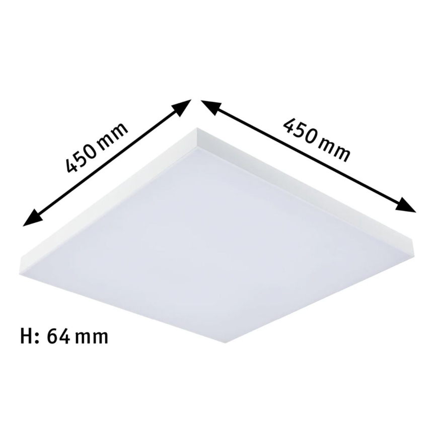 Paulmann 79905 - LED/19W Iluminação de teto RGBW com regulação VELORA 230V 3000-6500K + controlo remoto