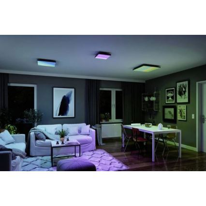 Paulmann 79909 - LED/31W Iluminação de teto RGBW com regulação VELORA 230V 3000-6500K + controlo remoto