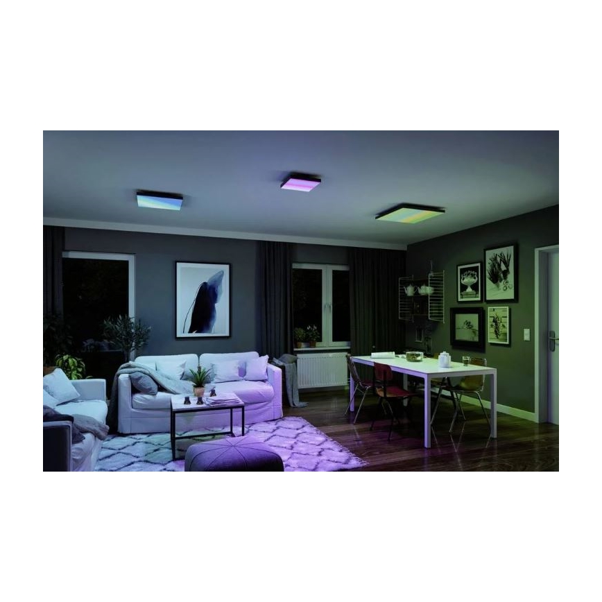 Paulmann 79909 - LED/31W Iluminação de teto RGBW com regulação VELORA 230V 3000-6500K + controlo remoto
