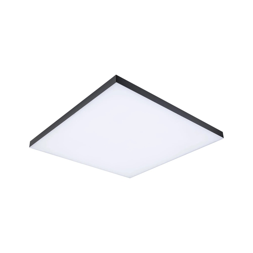 Paulmann 79913 - LED/31W RGBW Candeeiro de teto dimerizável LORIA 230V 3000-6500K 59,5x59,5 cm preto + comando remoto