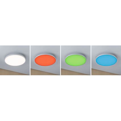 Paulmann 79929 - Luminária de teto LED/22W RGBW regulável LORIA 230V diâmetro 40 cm branca