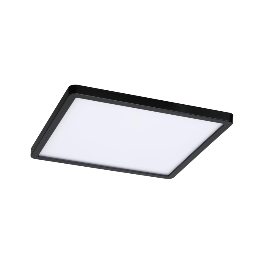 Paulmann 79967 - AREO luminária de teto encastrada para casa de banho, LED 16W, IP44, dimerizável, 230V, 23x23 cm, preto