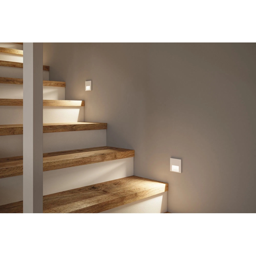 Paulmann 79999 - Iluminação de escada LED/1W TSARO 230V Follow/branco