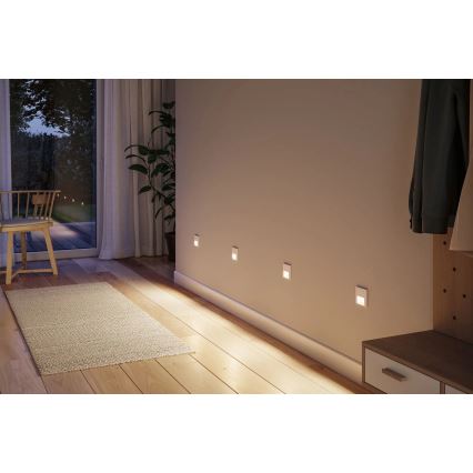 Paulmann 79999 - Iluminação de escada LED/1W TSARO 230V Follow/branco