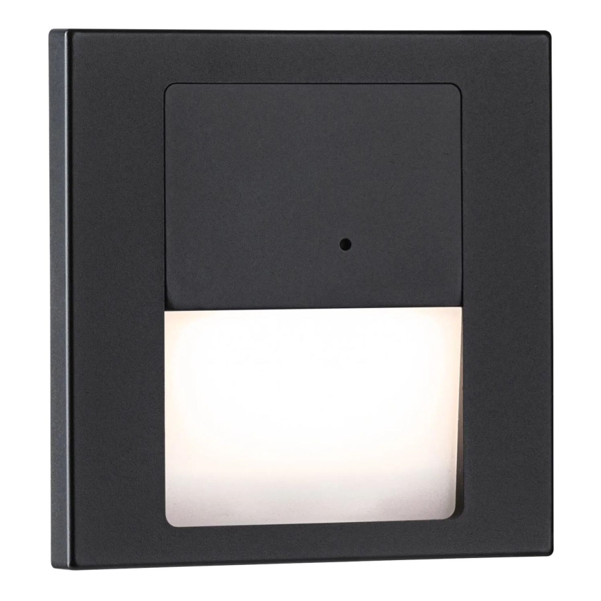 Paulmann 80004 - Iluminação de escada LED/1W com sensor TSARO 230V Lead/preto