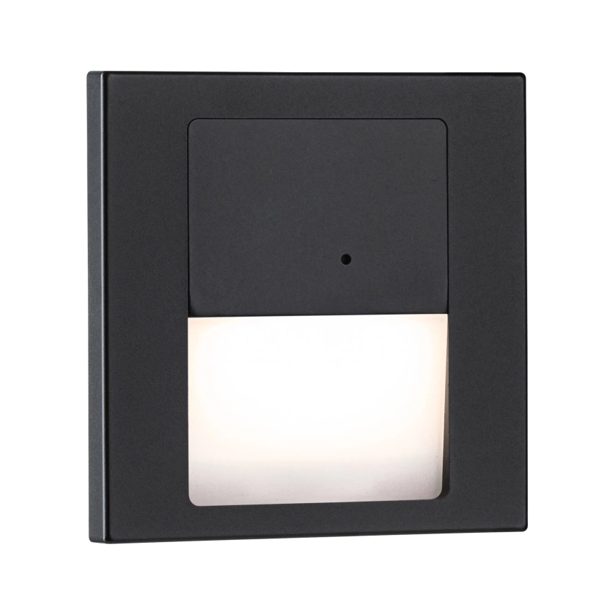 Paulmann 80004 - Iluminação de escada LED/1W com sensor TSARO 230V Lead/preto