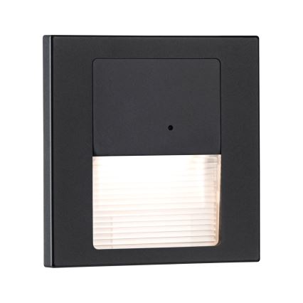 Paulmann 80004 - Iluminação de escada LED/1W com sensor TSARO 230V Lead/preto