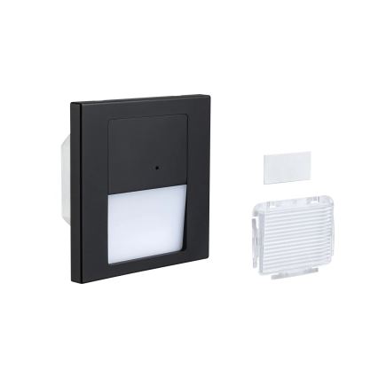 Paulmann 80004 - Iluminação de escada LED/1W com sensor TSARO 230V Lead/preto
