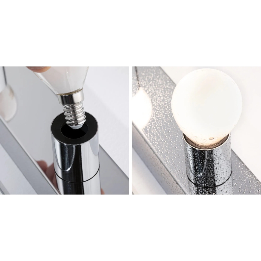 Paulmann 80098 - 4xE14/40W IP44 Iluminação de espelho para casa de banho REGULA 230V cromado brilhante