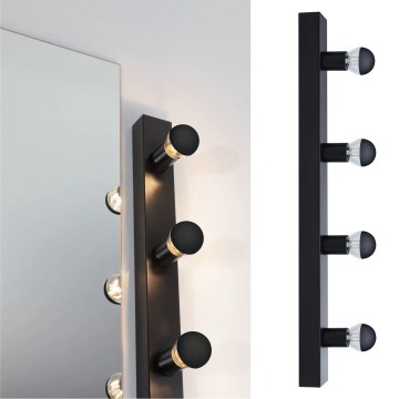 Paulmann 80099 - 4xE14/40W IP44 Iluminação de espelho para casa de banho REGULA 230V preto