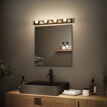 Paulmann 80099 - 4xE14/40W IP44 Iluminação de espelho para casa de banho REGULA 230V preto