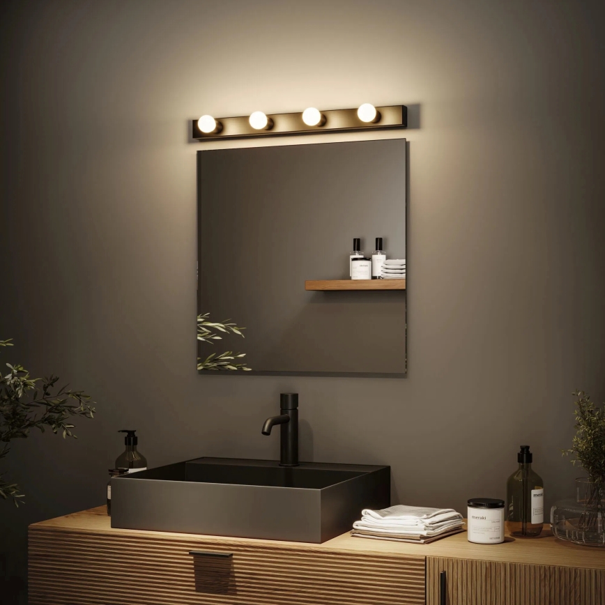 Paulmann 80099 - 4xE14/40W IP44 Iluminação de espelho para casa de banho REGULA 230V preto