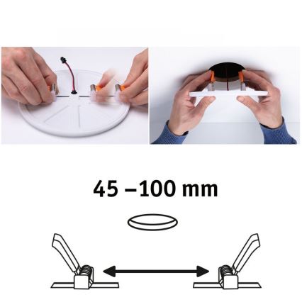 Paulmann 92391 - LED/8,5W IP44 Luz encastrada de casa de banho VARIFIT 230V