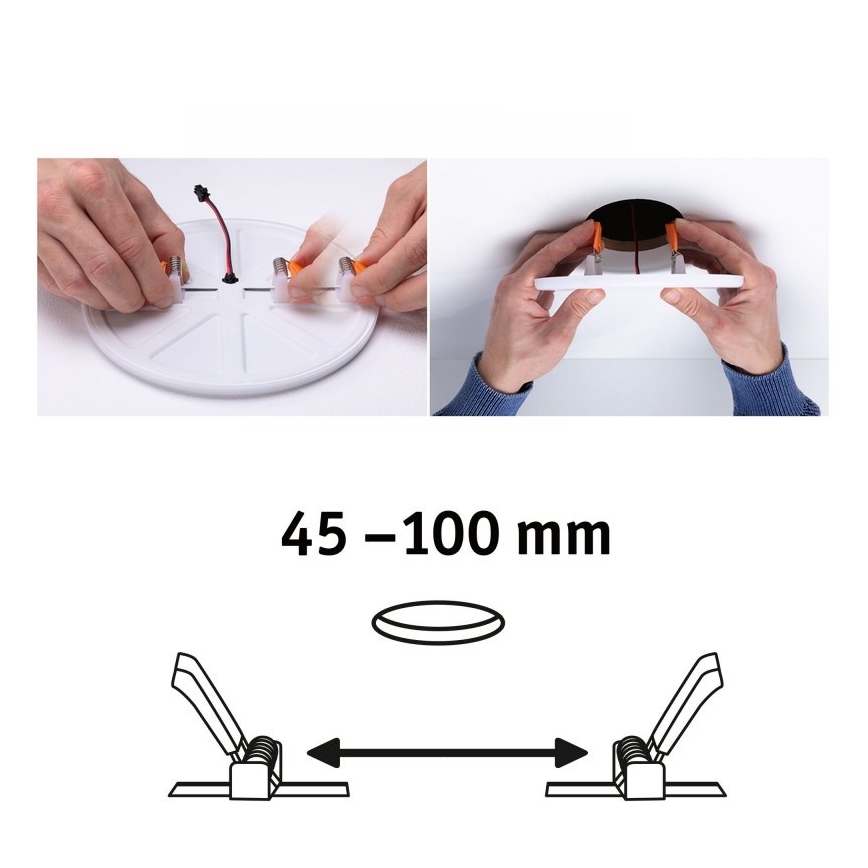 Paulmann 92391 - LED/8,5W IP44 Luz encastrada de casa de banho VARIFIT 230V