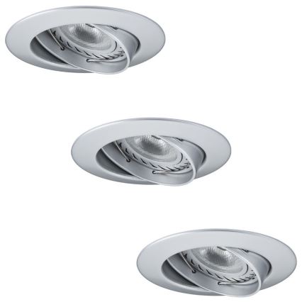 Paulmann 92516 - CONJUNTO 3xLED-GU10/3,5W Luz encastrada de casa de banho PREMIUM LINE 230V