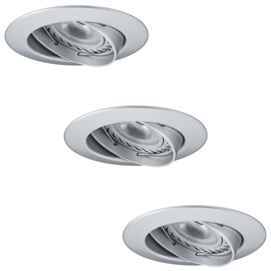 Paulmann 92516 - CONJUNTO 3xLED-GU10/3,5W Luz encastrada de casa de banho PREMIUM LINE 230V