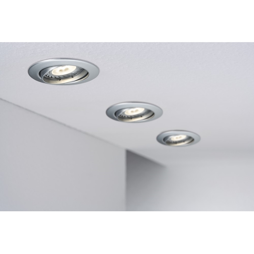 Paulmann 92516 - CONJUNTO 3xLED-GU10/3,5W Luz encastrada de casa de banho PREMIUM LINE 230V
