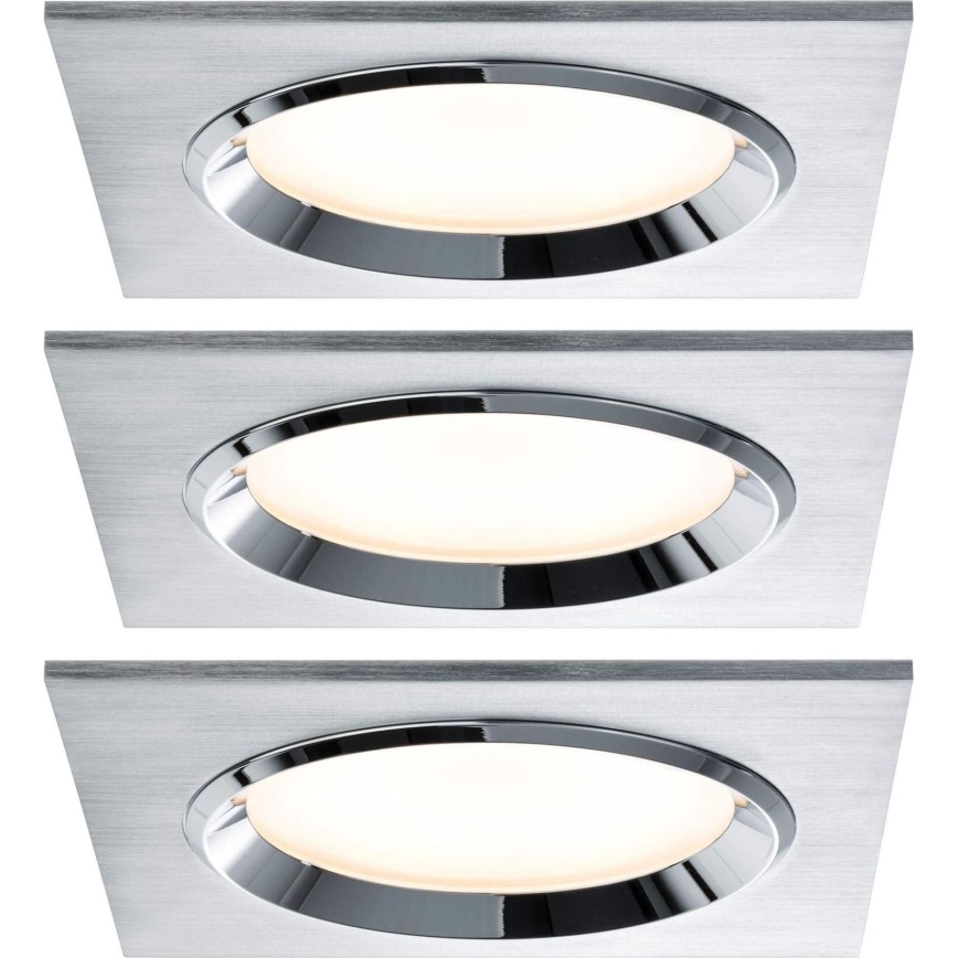 Paulmann 92696 - CONJUNTO 3xLED/8W Focos de encastrar com regulação DICE 230V