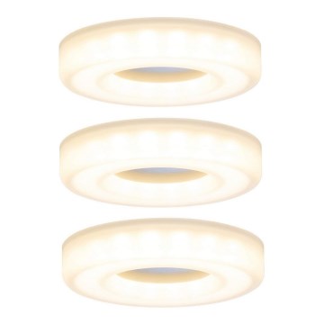 Paulmann 92704 - CONJUNTO 3xLED/5,5W Iluminação embutida de teto BAGEL 230V