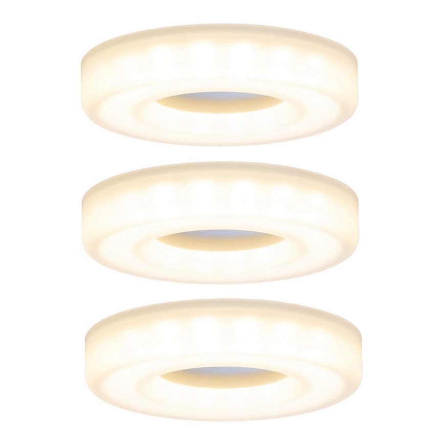 Paulmann 92704 - CONJUNTO 3xLED/5,5W Iluminação embutida de teto BAGEL 230V