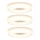 Paulmann 92704 - CONJUNTO 3xLED/5,5W Iluminação embutida de teto BAGEL 230V