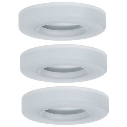Paulmann 92704 - CONJUNTO 3xLED/5,5W Iluminação embutida de teto BAGEL 230V