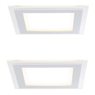 Paulmann 92706 - CONJUNTO 2xLED/7,5W Focos de encastrar com regulação DECODICE 230V