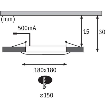 Paulmann 92802 - LED/9W IP65 Iluminação embutida de casa de banho WARM DIM 230V 2000K/3000K/4000K