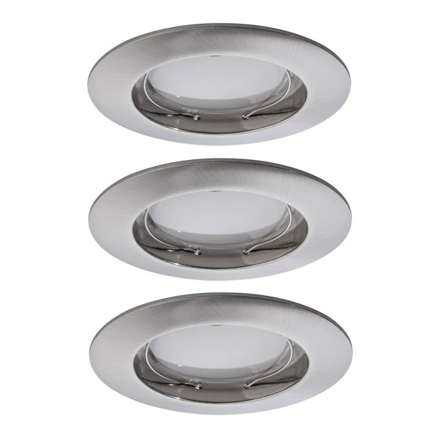 Paulmann 92827 - CONJUNTO 3xLED/7W IP44 Foco de encastrar para casa de banho com regulação COIN 230V