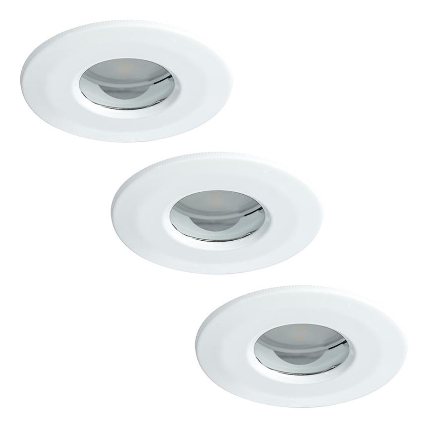 Paulmann 92847 - CONJUNTO 3xLED/7W IP65 Iluminação embutida de casa de banho com regulação COIN 230V