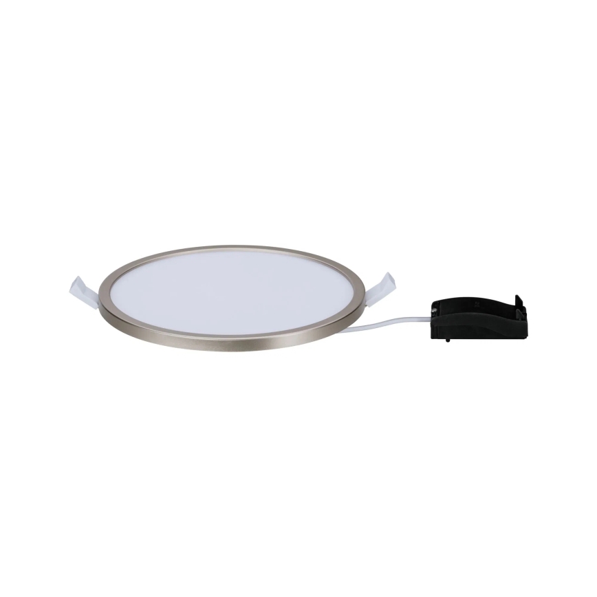 Paulmann 92935 - Luminária de embutir LED 12W IP44 dimerizável para casa de banho AREO, 230V, Ø 18 cm, cromo mate
