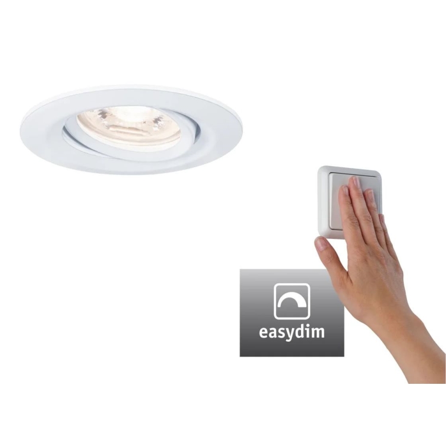 Paulmann 92970 - LED/4,2W IP23 Foco de encastrar para casa de banho com regulação COIN 230V