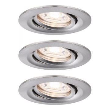 Paulmann 92973 - CONJUNTO 3xLED/4,2W IP23 Iluminação de casa de banho com regulação COIN 230V