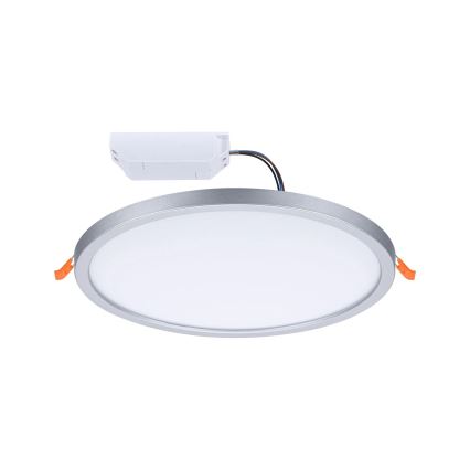 Paulmann 92992 - Luminária de embutir para casa de banho AREO, LED 16 W, IP44, 230 V, 2000/3000/4000 K, diâmetro 23 cm, cromo mate