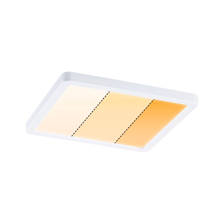 Paulmann 92993 - Luminária de embutir LED 13W IP44 para casa de banho AREO 230V 2000/3000/4000K 17,5x17,5 cm branco