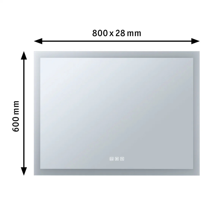 Paulmann 93013 - LED/22W IP44 Regulação casa de banho aquecido espelho com uma retroiluminação 230V  2700/4000/6500K