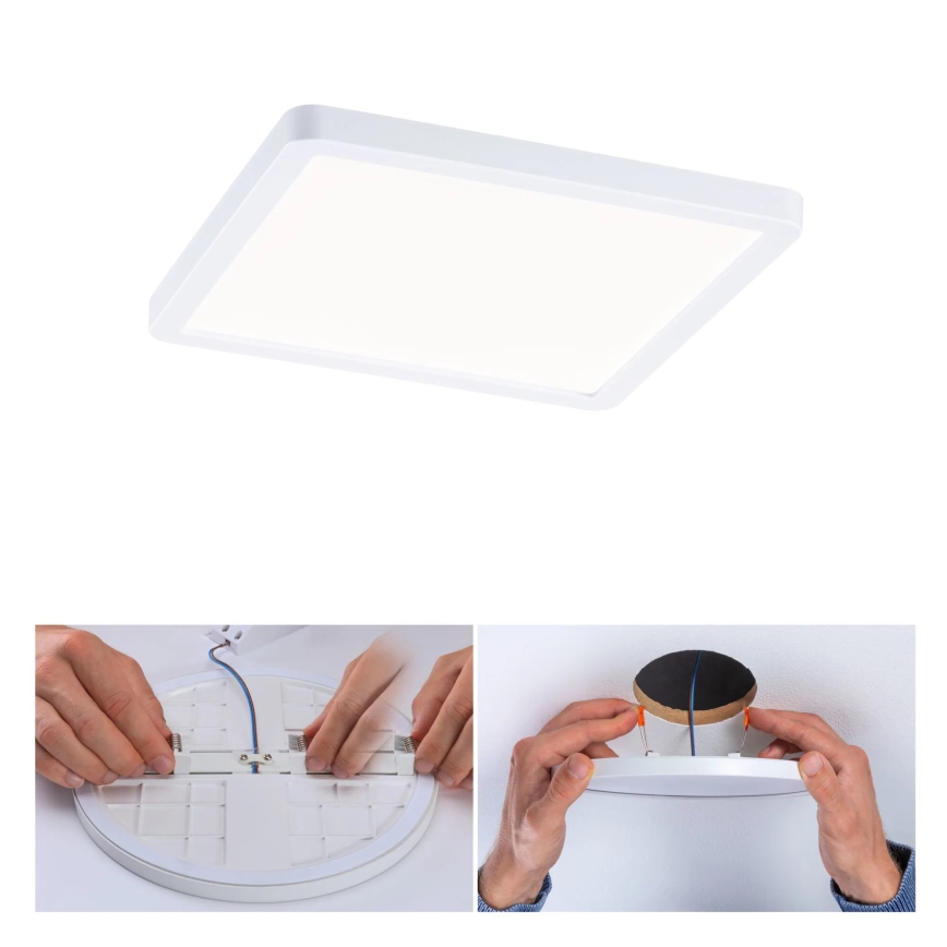 Paulmann 93059 - LED/13W IP44 Dimerizável luminária de teto embutida para casa de banho AREO 230V 17,5x17,5 cm branca