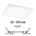Paulmann 93060 - Luminária de embutir regulável para casa de banho AREO LED/16W IP44 230V 23x23 cm branca